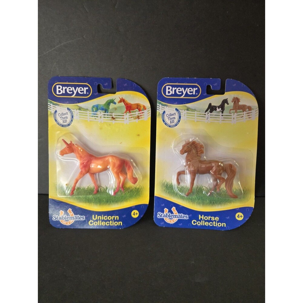 Breyer Stablemates Lot of 2 NIP Unicorn Tangerina & Horse Arabian New Sealed